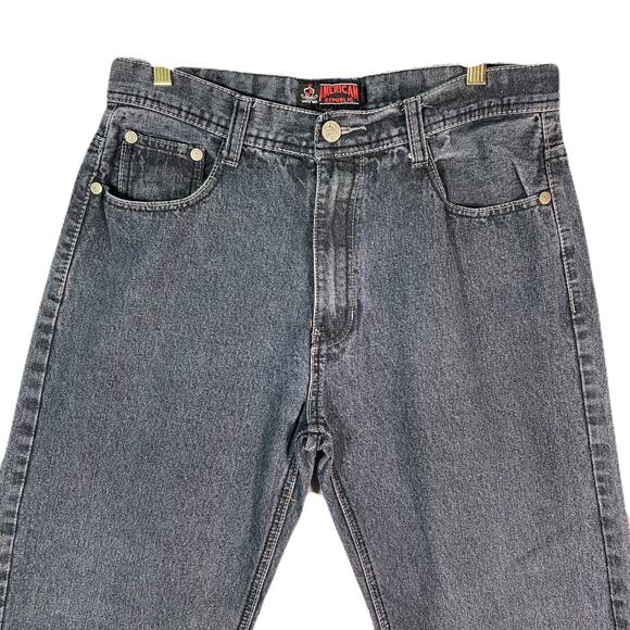 AMERICAN REPUBLIC Vintage Y2K Stonewash Black Jeans Size Mens 36 - Picture 2 of 15